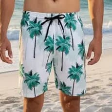 SHORTS MASCULINO ESTAMPADO, TACTEL COM ELASTANO PREMIUM, MODA PRAIA, SHORTS PERSONAGEM, PRAIA, PISC