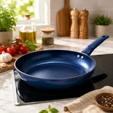 Frigideira Cerâmica Antiaderente 22cm Azul Indução