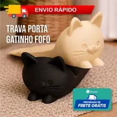 Suporte Trava Porta Gatinho Aparador Peso Trava Porta Cunha Calço de Porta Divertido