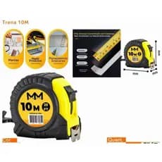 1/2 Trena Profissional de Plástico comde 5 m, 7,5 m e 10 m, com alças e mecanismos de travamento em aço H-27