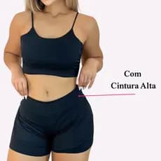 Conjunto Fitness Feminino Top e Short Suplex VesteBem Moda Fitness