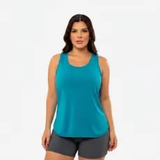 Kit 2 Regatas Fitness Cores Variadas DryFit VesteBem Moda Fitness