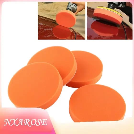 Nxarose Kit de almofada de polimento de lã de 6 peças 3 Polegada almofadas de polimento com adaptador de rosca 5/8-11