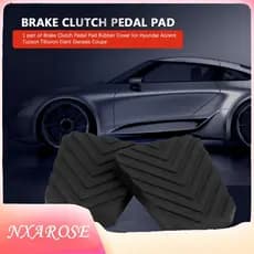 Nxarose Almofada do pedal da embreagem do freio automático 2 peças capa de borracha para Accent Tiburon (3282536000)