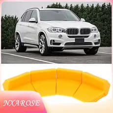 Nxarose Protetor de mandíbula de fixação para trocador de pneus, 4 unidades, plástico amarelo protetor de aro da roda