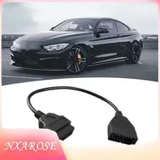 Nxarose Cabo de conector de diagnóstico adaptador obd obd1 obd2 cabo 12pin a 16pin auto profissional para homem
