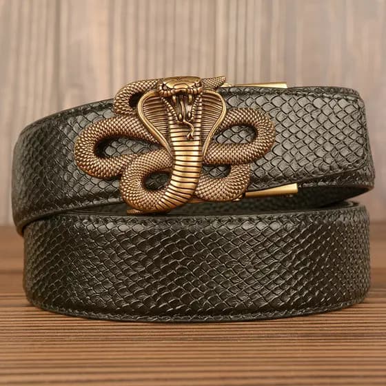 | 【cinto masculino grife】 | cinto masculino plus size cinto masculino social ✲Cobra cinto de fivela automática masculino