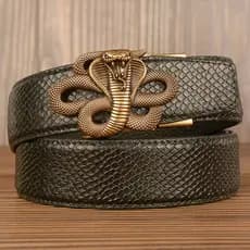 | 【cinto masculino grife】 | cinto masculino plus size cinto masculino social ✲Cobra cinto de fivela automática masculino