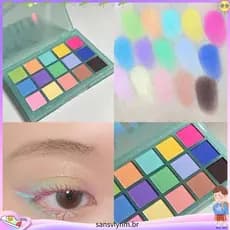 Coleção de 3.5.000 pessoas Macaron Maquiagem Paleta de sombras coloridas Paleta pequena dedicada Paleta de sombras multi