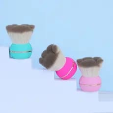 | 【kit pincel maquiagem profissional】 | ❃Novo estilo garra de gato pincel de pó solto pequena cintura pincel de maquiage