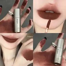 | 【lip tint ruby rose】 | ♨DIXI pequeno tubo de prata esmalte labial veludo fosco batom de longa duração renderização de