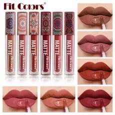 | 【lip tint ruby rose】 | ✣Maquiagem transfronteiriça FitColors6 cores caleidoscópio brilho labial fosco estilo boêmio es
