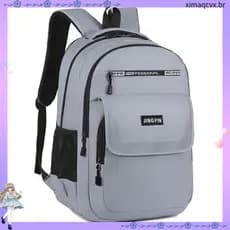 Mochila Masculina Junior High School Alunos da Escola Primária Mochila Feminina Versão Coreana Mochila Reflexiva Segura