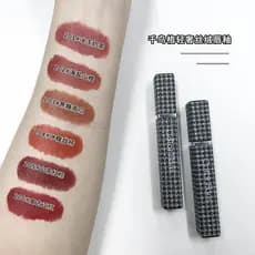 | 【lip tint ruby rose】 | ❃Fascinante ventilador Houndstooth luz luxo veludo lábio esmalte veludo fosco maquiagem feminin