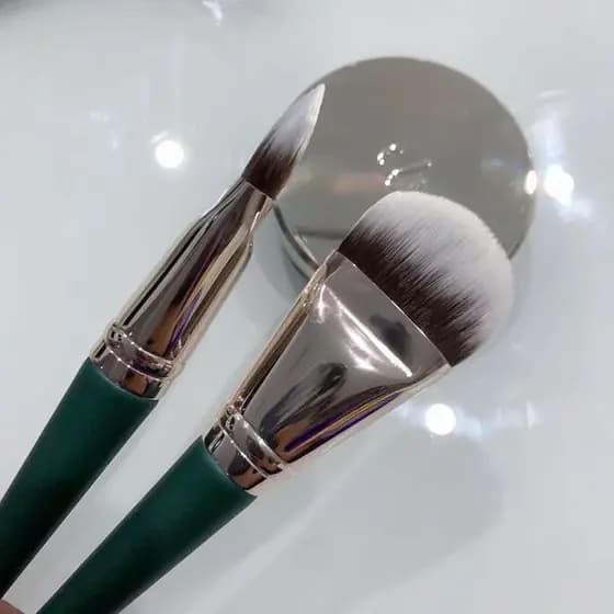 | 【kit pincel maquiagem profissional】 | ▲Ultra-fino alargado plana em forma de língua fundação escova máscara escova fác