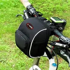 Guiador De Bicicleta À Prova D'água Bolsa Universal MTB Scooter De Armazenamento Com Estrutura Dobrável
