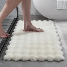 Bolha velo banheiro antiderrapante esteira engrossado esponja tapete de porta do banheiro absorvente tapete de chão sofá