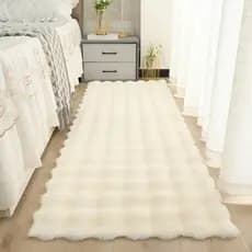 Novo estilo creme estilo simples bolha velo tapete quarto cobertor de cabeceira sala estar Bay janela tapete sofá Blan