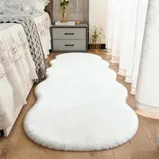 Novo estilo tapete estilo creme em forma de onda quarto capa de cama grossa adequada para cabeceira sala de estar sofá j