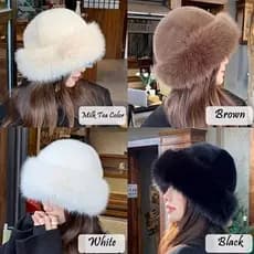 Chapéu de inverno de pele sintética feminino, chapéu de estilo mongol quente engrossado, Design multifuncional de proteç