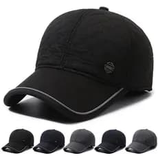Outono inverno boné de beisebol masculino inverno à prova de frio quente ao ar livre chapéu de idosos de meia-idade boné