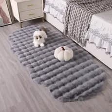 Bolha tapete de pelúcia sala estar quarto cabeceira personalizado bolha inteira sofá almofada Irregular imitação coelho