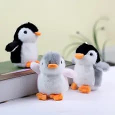 Além de brinquedo de pelúcia atacado pinguim pequeno pingente chaveiro pingente garra máquina pinguim boneca crianças pe