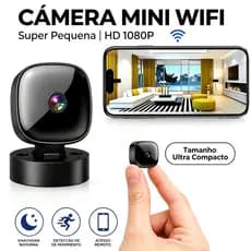 Babá Eletrônica Câmera De Segurança Wi-Fi 1080p Pet Giratória Visão Noturna Infravermelho Microfone