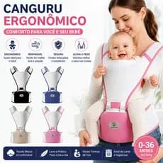 Mochila Ergonômica 3 Em 1 Para Porta-Bebês Ajustável E Respirável , Segura Durável Crianças De 0 A 3 Anos , Ideal Passei