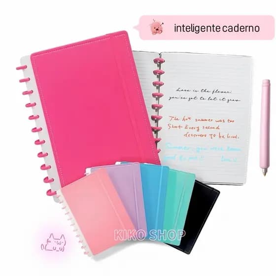 Capa Dura Para Notebook Inteligente A5/B5 Quebra 80 Folhas Agenda Diária