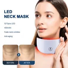 LED Pescoço facial 7 Cores Terapia De Luz Desbotamento Linhas Do Manchas Escuras Clareamento Da Pele Portátil Dispositiv