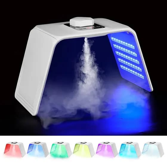 Máquina De Fótons LED De 7 Cores Com Nano Spray Para Hidratação E , Rejuvenescimento Da Pele , Redução De Linhas Finas ,