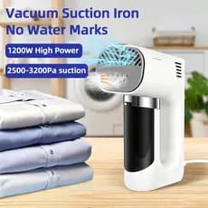 Vaporizador A Vácuo 2 Em 1 Para Roupas 1200W Engomar Rápido Aquecimento Sucção De 2 Níveis 3200Pa Sem Necessidade De Táb