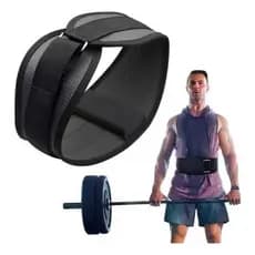 Cinto Musculação Para Agachamento Crossfit Profissional + Tala Strap Para Levantamento Peso Fitness
