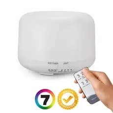 Difusor de Aromas Luz LED 7 Cores Controle Remoto de 3000 ML