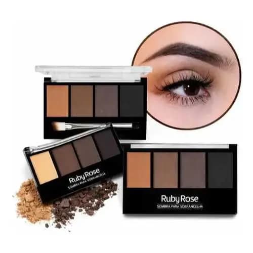 Paleta de Sombra Para Sobrancelhas Ruby Rose-- Trio de Sombras