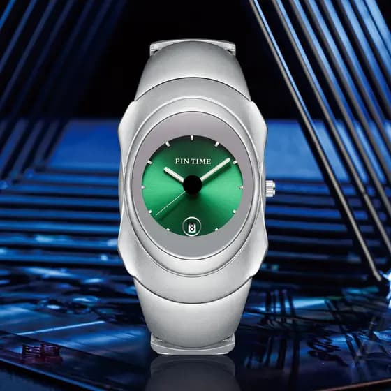 Millennium estilo y2k alienígena masculino relógio de quartzo moda marca na moda High-End ins nicho Design relógio de pu