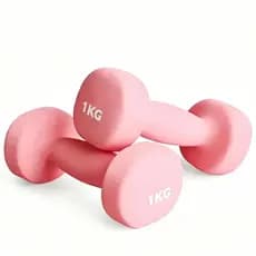 Halter Hexagonal 1kg/2kg para Treinamento em Casa com Acabamento Emborrachado Premium e Núcleo de Ferro Fundido
