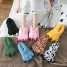 MHXY Winter Shoe / Slipper with Animal Design / Dinosaur Paw for Home / Autumn / Winter DSOE
