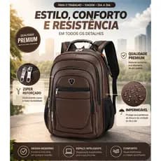 mochila notebook masculino e feminino Impermeável Reforçada Anti-roubo Entra USB