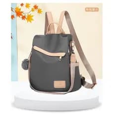 Mochila de nylon Coreana casual Feminina Casual/ à prova d'água 2202