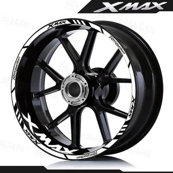 Para Yamaha XMAX 150 250 300 Xmax300 xmax250/150 X MAX 250 Adesivos Refletivos para Rodas de Motocicleta Vinil Scoot