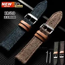 Nova Pulseira de Nylon 2026 para Relógios, 18mm 20mm 22mm, Liberação Rápida, Estilo Vintage para Smartwatches, Unissex