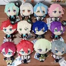 Novos brinquedos de pelúcia de 15cm do Ensemble Stars - Shinobu Shiina, Rin Amagi, Nana Naga, Nami Sagusa, Ibara, Himeru