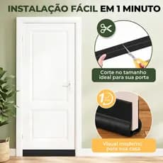 Veda Porta 93cm Borracha PVC Flexível Tira De Vedação Inferior Contra Insetos Ratos Poeira Vento Isolamento Acústico