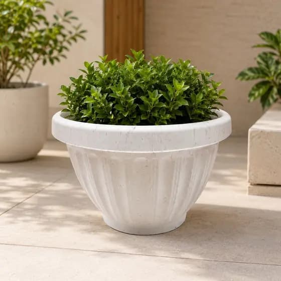 Vaso Grego Marmorizado Decorativo 9 Litros para Planta Decoração Jardim Varanda Sala Área Externa Casa Paisagismo