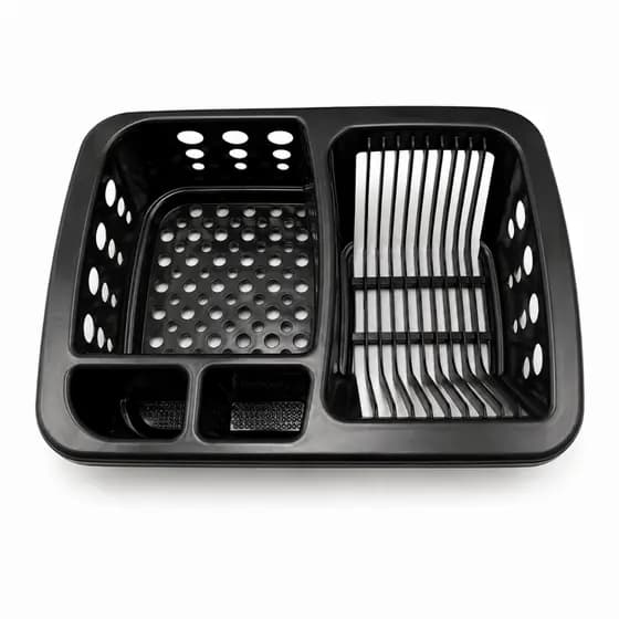 Escorredor de Louça Grande Reforçado Para Cozinha Pratos Copos Talheres Organização Casa Resistente Moderno