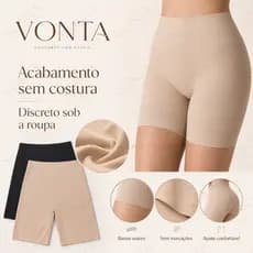 Short Feminino Sem Costura Segurança Anti Atrito Não Marca Cintura Alta Confortável para Vestido Saia