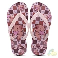 Chinelo Infantil Capivara Feminino Moda