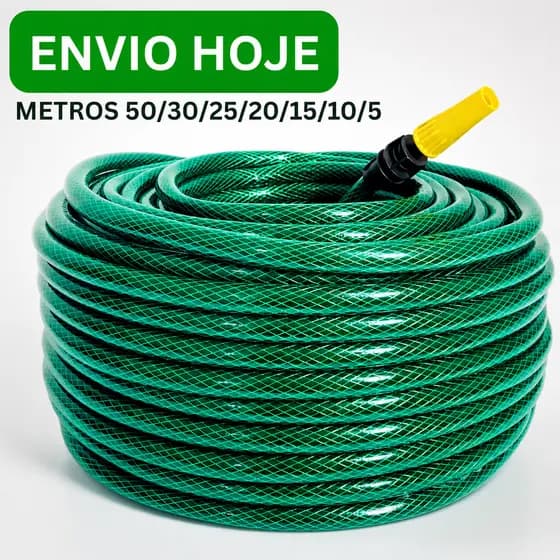 Mangueira Jardim Reforçada Trançada Completa 05/10/15/20/25/30/50 Metros